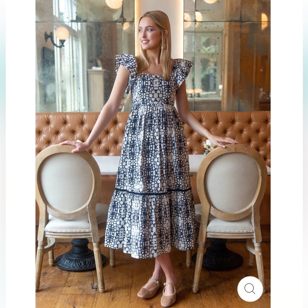 Olivia James the Label - Brooke Dress - Black Croc - XS